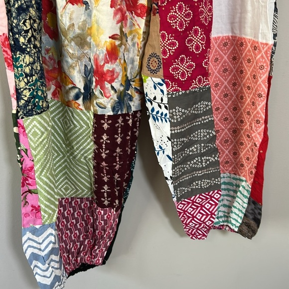 Kantha handmade boho hippie aladdin alibaba harem yoga pants one size NEW - Picture 8 of 14